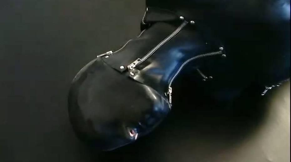Busty porn model in rubber costume is tied up on the floor - 7. pic