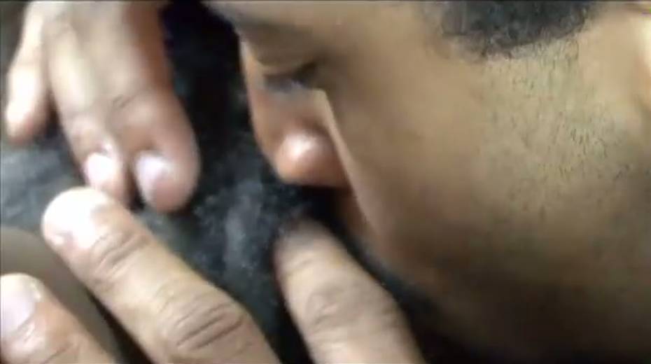Nasty ebony chick gets her ugly hairy pussy fucked and licked - 3. pic
