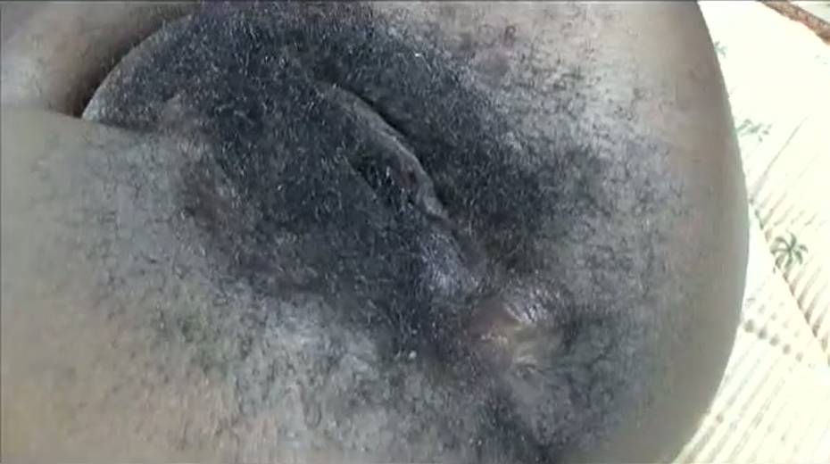 Nasty ebony chick gets her ugly hairy pussy fucked and licked - 14. pic