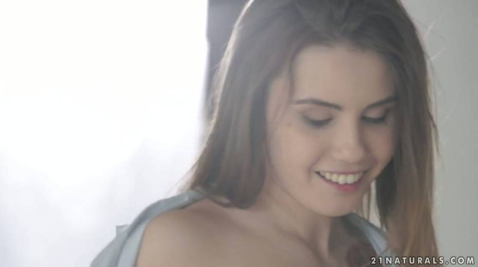 Beautiful teen angel Elle Rose is making love with her elder lover - 10. pic