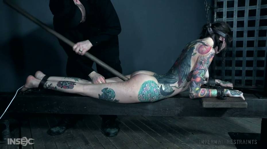 Tattooed sassy chick Rocky Emerson is punished in the dark room - 22. pic