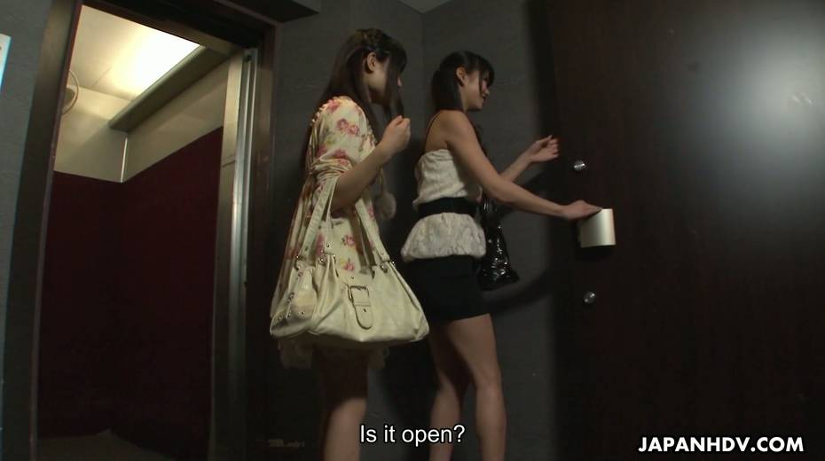 Japanese chick and her kinky girlfriend Runa Kobayashi are fucked by two Asian dudes - 2. pic