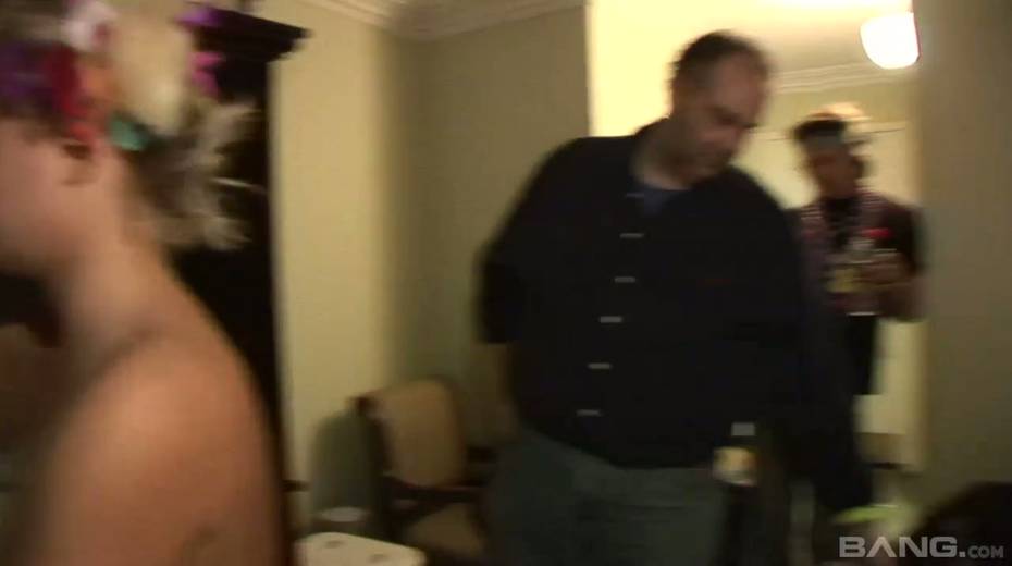 Two trashy looking chicks are going to the hardcore party - 9. pic