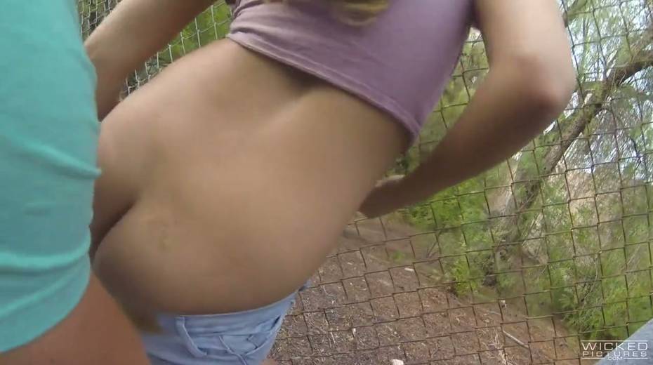 Super busty bitch Cassidy Banks is fucked outdoor by one stranger - 6. pic