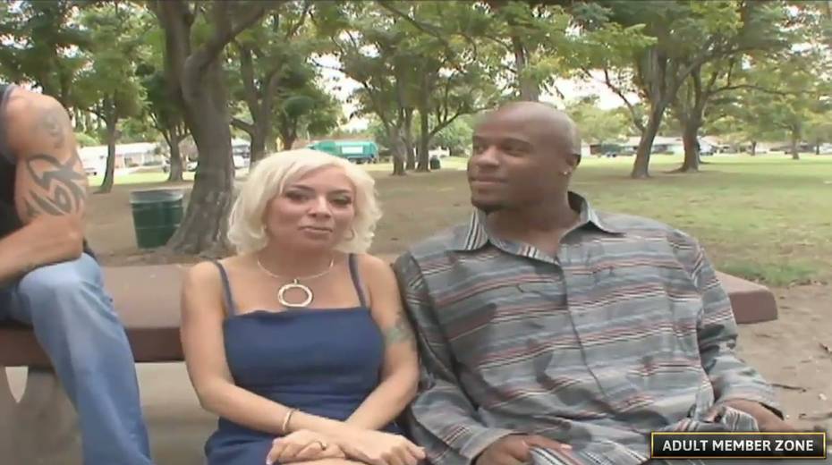 Whore wife Lisa Lennox is eager for big white dick in front of her black husband - 3. pic