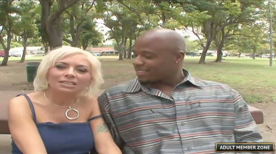 Whore wife Lisa Lennox is eager for big white dick in front of her black husband - 4. pic