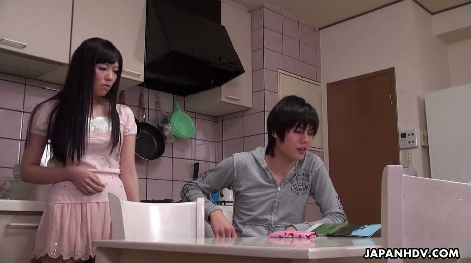 Japanese girl Yuma Miyazaki is fucked and creampied by step brother - 3. pic