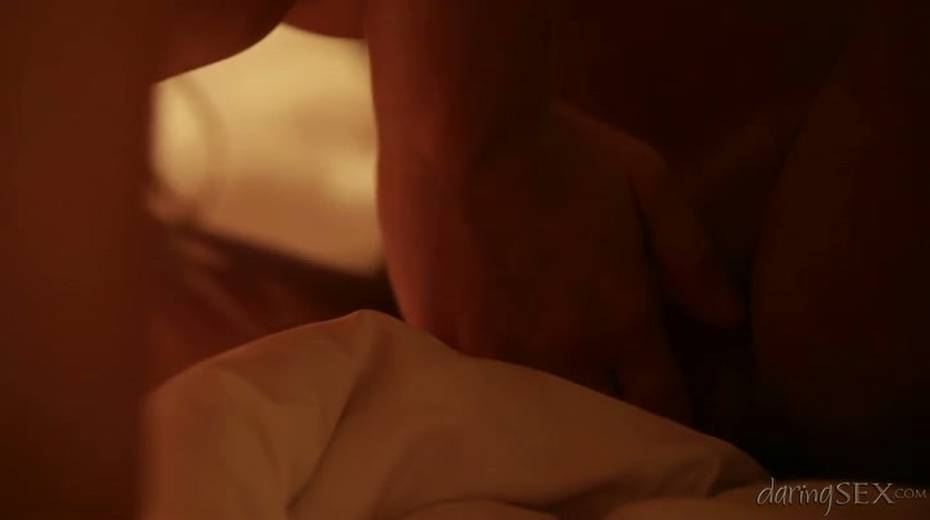 Two sensual girlfriends are pleasing each others on white sheets - 2. pic