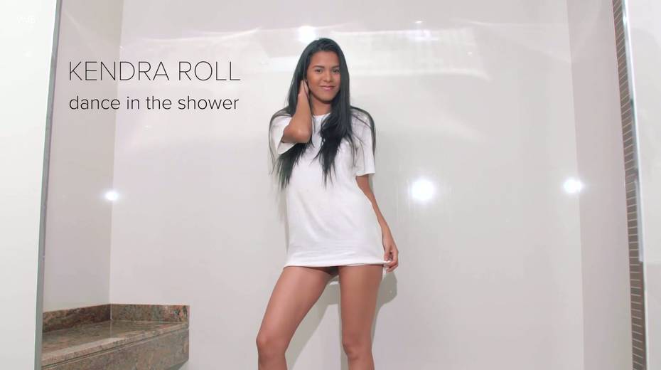 Beautiful seductive babe in wet white T-shirt Kendra Roll - 2. pic