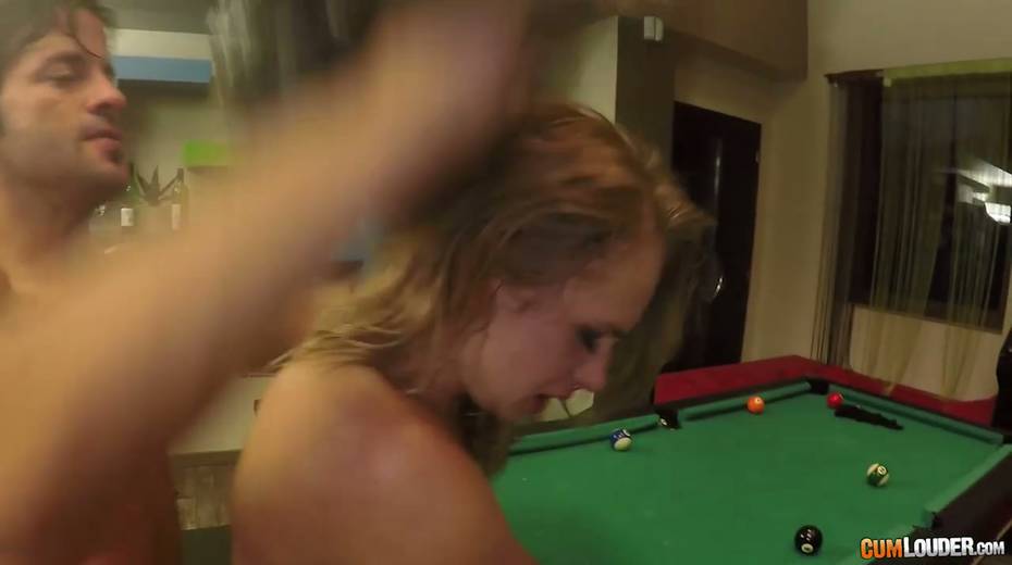 Horny bitch Ivana Sugar serves her client right on the billiard table - 27. pic