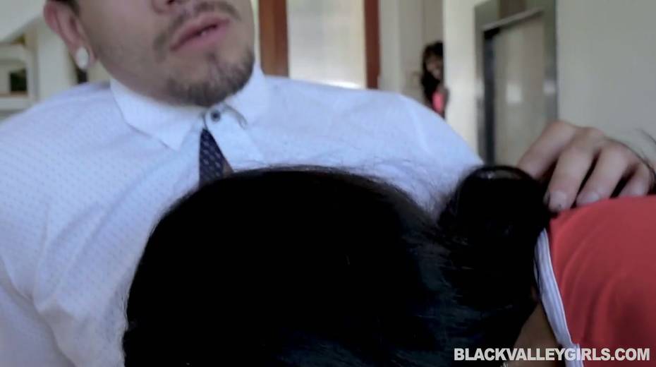 Two ebony girls enjoy having crazy threesome sex with one white dude - 4. pic