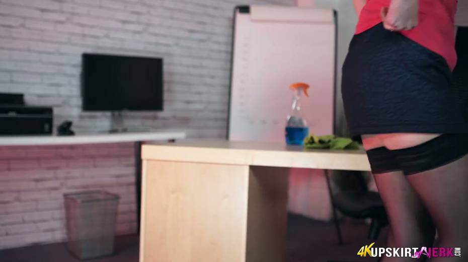 Young secretary Honour May shows her yummy pussy spreading legs wide open - 8. pic