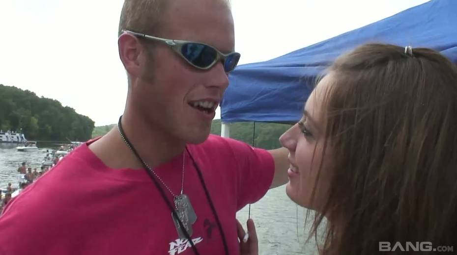 Hotti in bikini Cherell shows her pussy and goes wild on the yacht - 17. pic