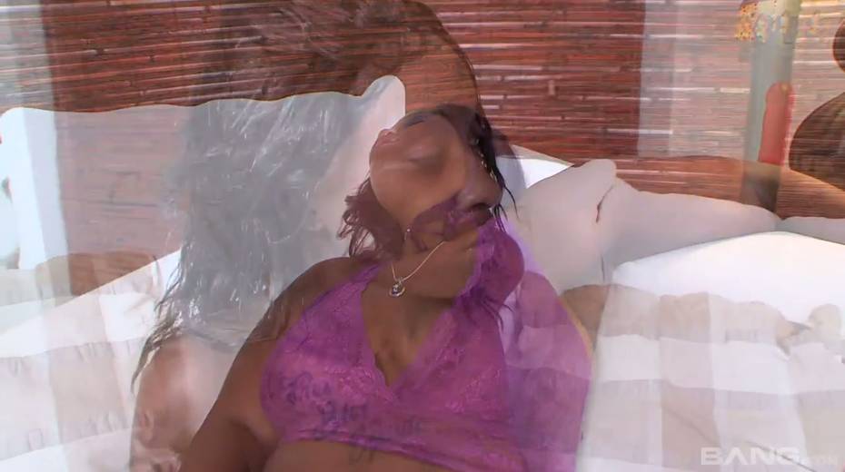 Two ebony whores fondle each other and fuck pussies with sex toys - 13. pic