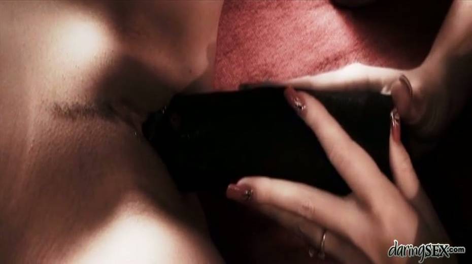 Two erotically charged babes fuck each others twats with sex toys - 3. pic