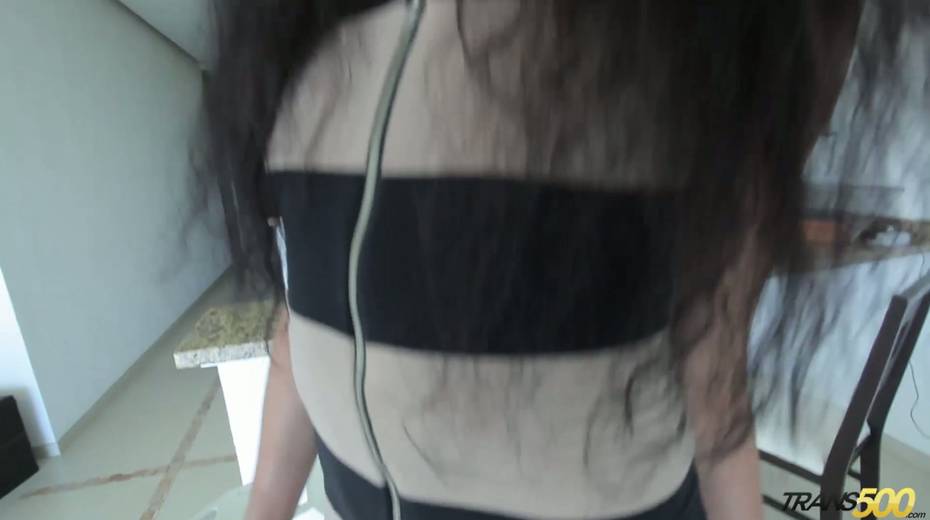 Sexually charged shemale Perla Rios is taking a shower - 3. pic
