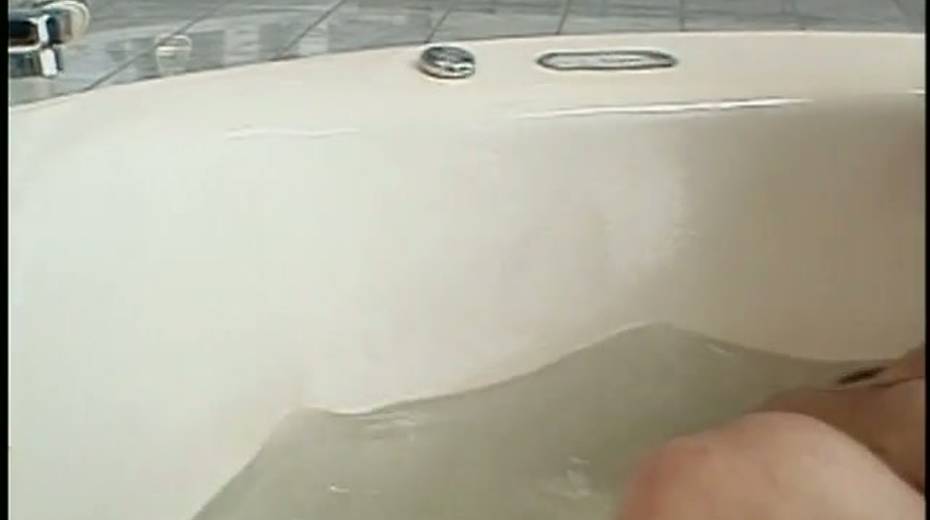 Leggy kinky brunette nympho rides BF's cock in bath tub and enjoys anal - 5. pic