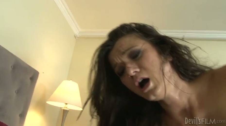 Black pole sin her anus and pussy makes her groan of pleasure - 15. pic
