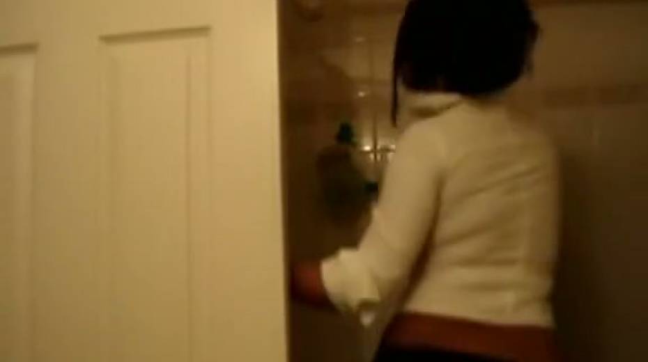 Dark skinned office whore strips on camera in some passionate way - 3. pic
