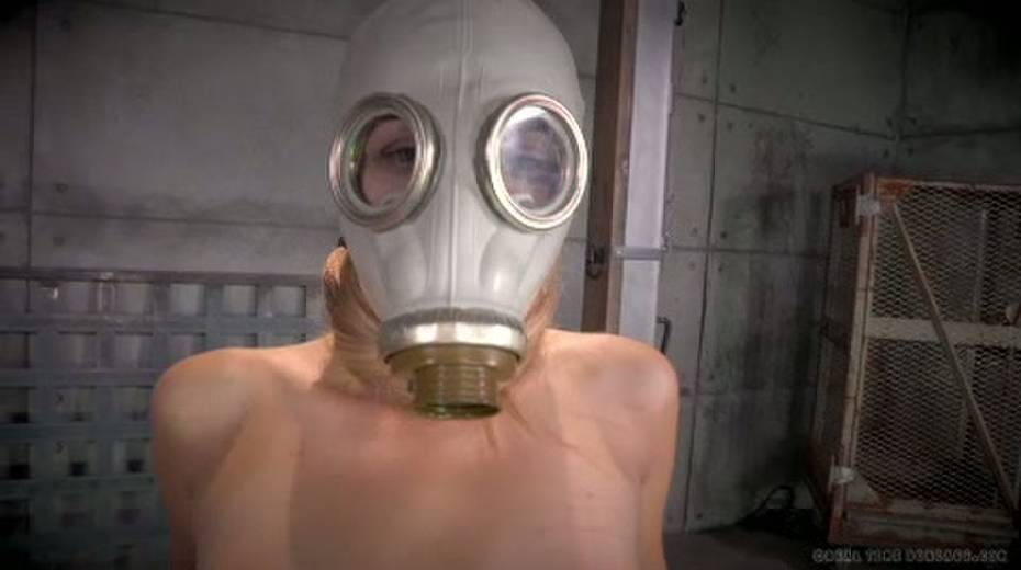 Restrained chick in gas mask is fucked by brutal BBC - 8. pic