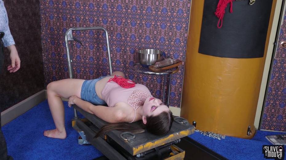 Nerdy pig-tailed brunette in glasses Anastasia Rose is licking dirty anal hole of one fat pervert - 4. pic