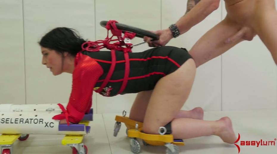 Submissive whore in corset gets tied up and brutally analfucked doggy - 12. pic