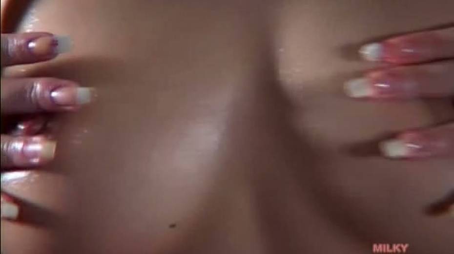 Tempting Japanese girl rubbing her body with oil - 15. pic