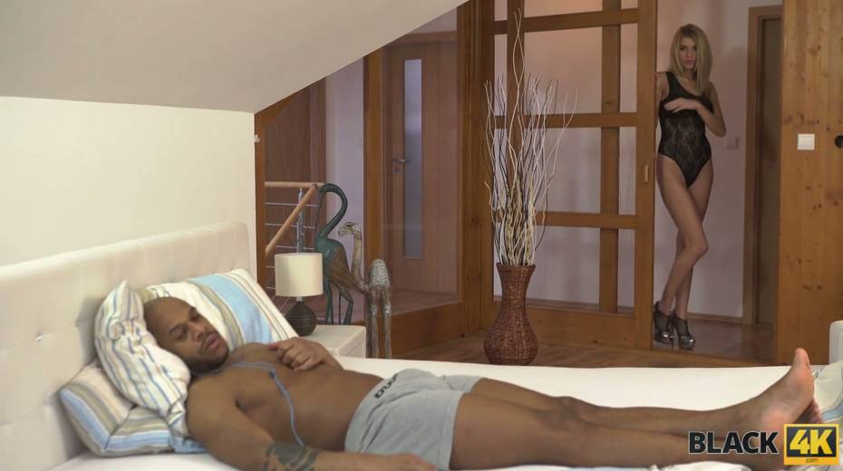 Leggy Ukrainian babe Karina Grand enjoys having sex with her black lover - 2. pic