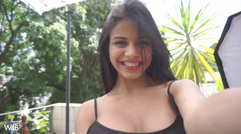 Gorgeous Latin babe Denisse Gomez strips and masturbates her yummy pussy - 5. pic