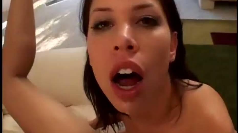 Spoiled alike looking brunette nympho get both analfucked by tattooed hunk - 15. pic