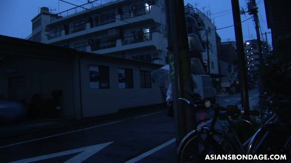 Asian prisoner Rio Haruna gives a good blowjob to one kinky dude - 3. pic
