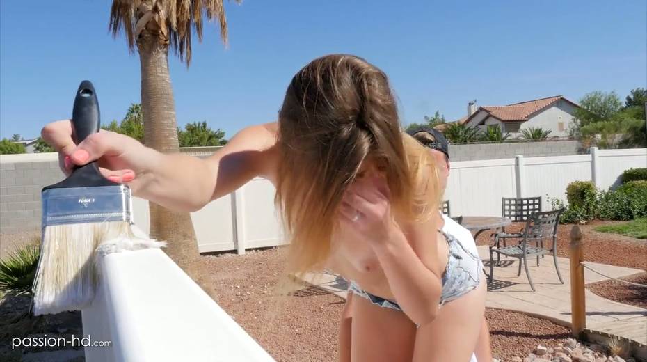 Lovely girlfriend Alex Blake gets her nice muff fucked outdoor - 6. pic