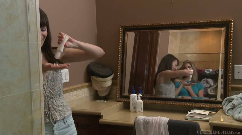 Two beautiful lesbians can't stop fucking each others hungry holes - 2. pic