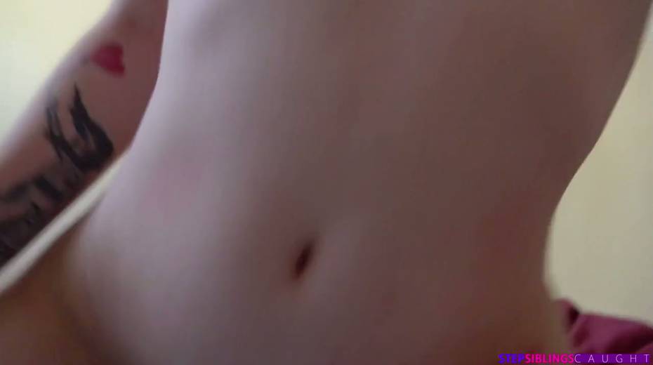 Four eyed stepsister Bambi Black shows off her creampied pinkish hole - 18. pic