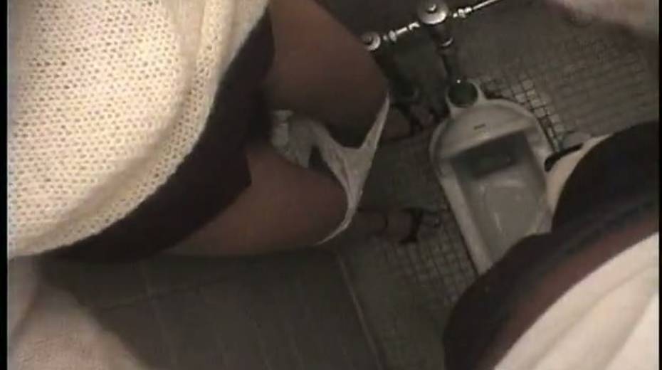 Lustful office worker fucks doggy style in a public toilet - 6. pic
