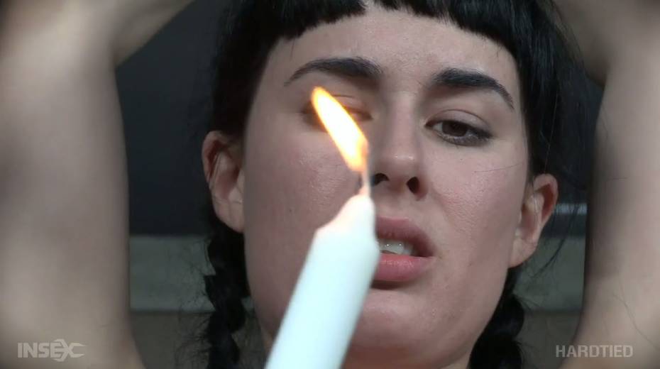 Pissing chick Olive Glass is punished in the dark basement - 15. pic