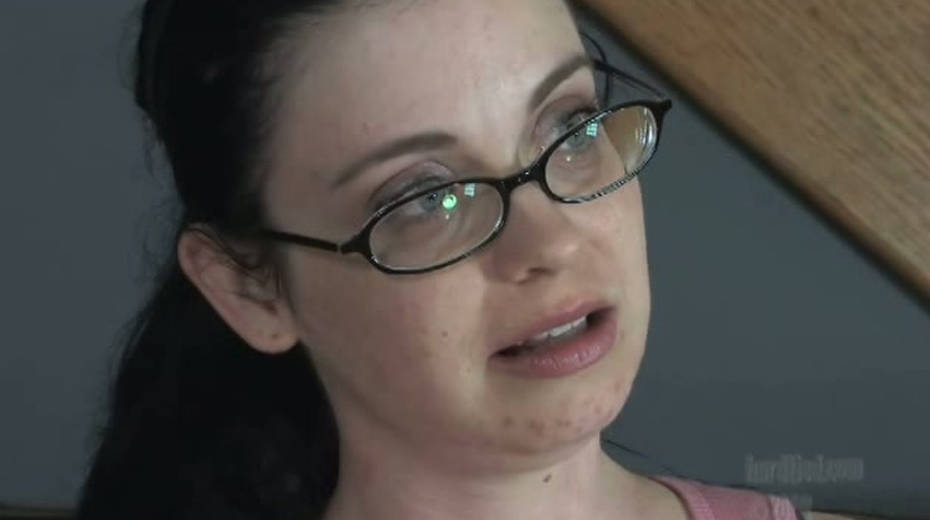 Nerdy brunette in short kilt skirt is punished by horny college principle - 13. pic