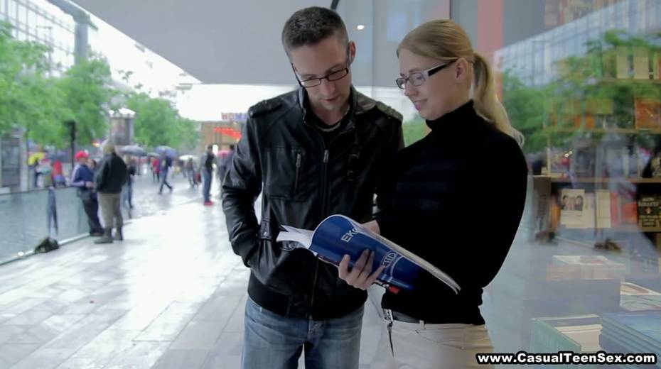 Shy student in glasses Veronika is fucked and jizzed - 2. pic