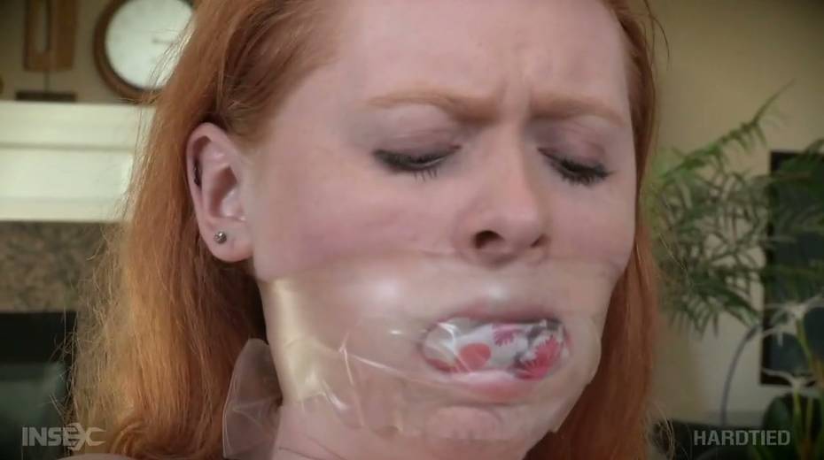 Red haired chick Ruby Red gets punished on the floor - 6. pic