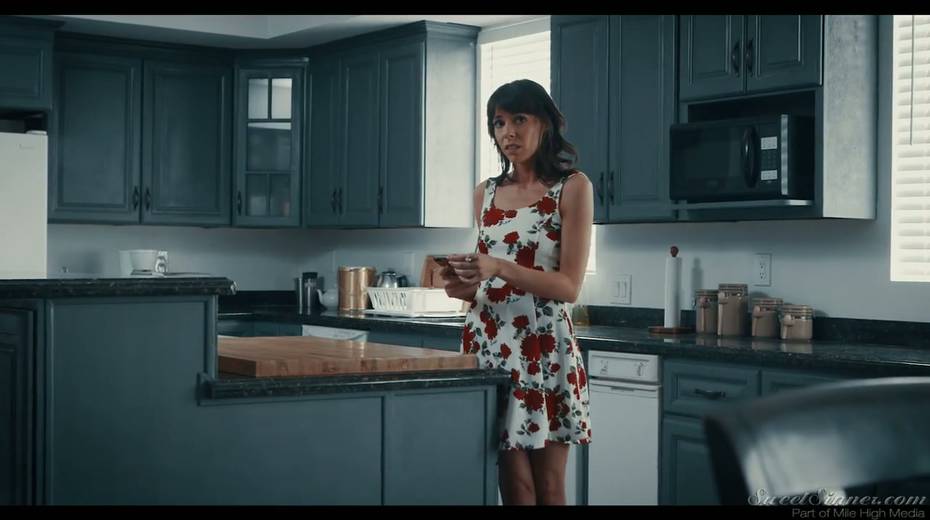Attractive housewife Lexi Foxy gets her pussy fucked in the kitchen - 2. pic