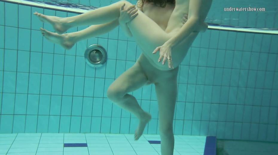 Two swimming babes undress under the water and do tricks - 21. pic