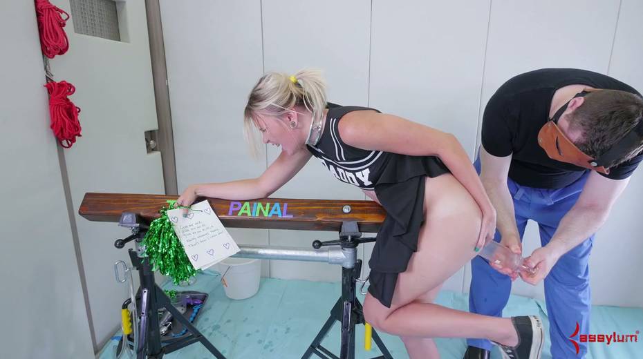 Yummy cheerleader allows to fuck her deep throat and toy anal hole with beads - 13. pic