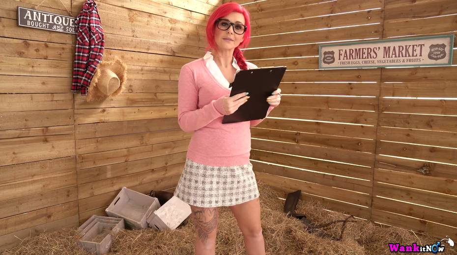 Slutty neon haired chick Roxi Keogh shows off her tits and yummy pussy - 5. pic