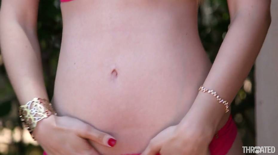 Naughty girlfriend Stella Cox takes huge black dick in her throat - 2. pic
