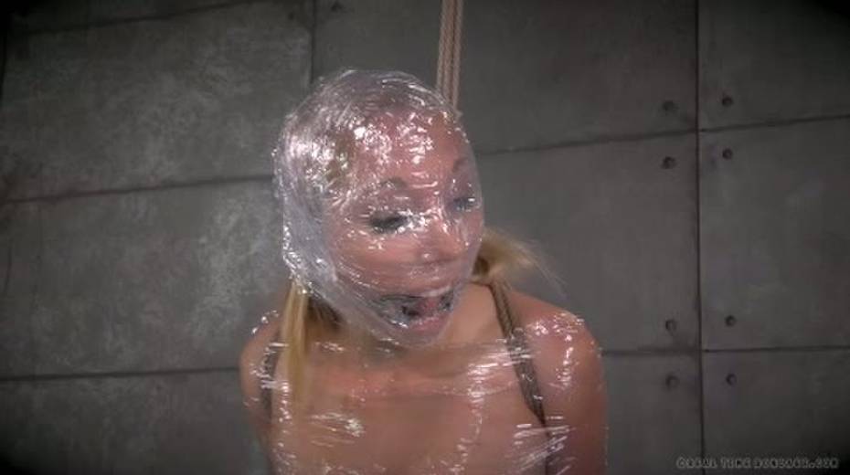 Chick in plastic wrap gets punished in the torture room - 7. pic