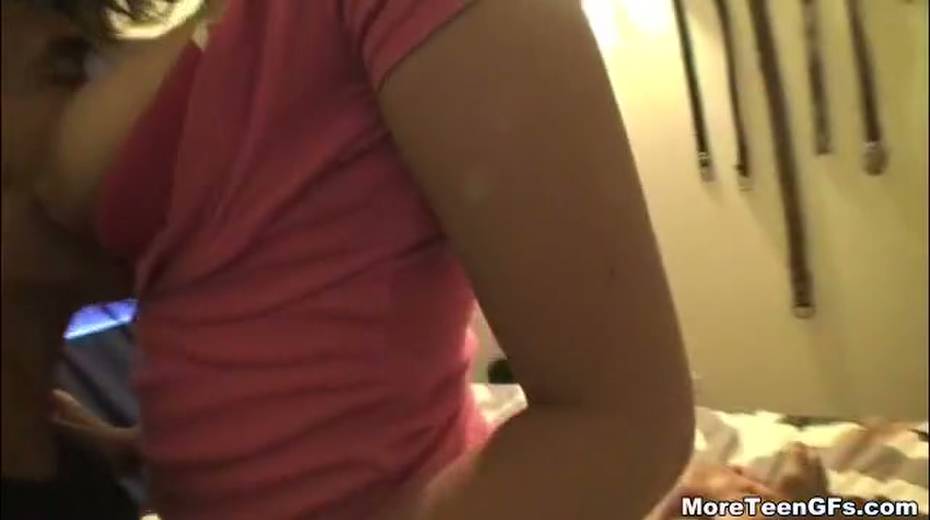 Horny dude is licking his GF's twat tenderly hoping to see that she is enjoying it - 2. pic