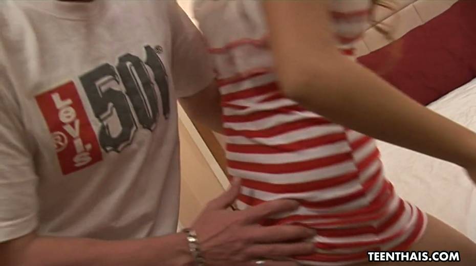 Spoiled Thai teen Sisi sucks a hard dick before crazy pussy pounding scene - 2. pic