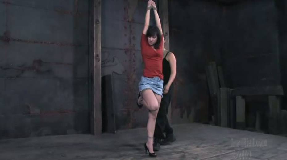 Very sexy hottie is tied up in the torture room - 4. pic