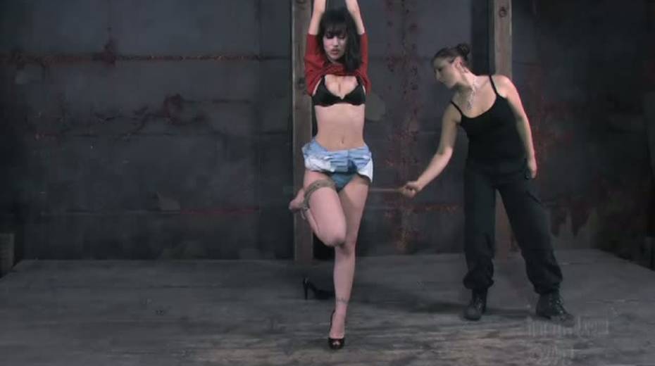 Very sexy hottie is tied up in the torture room - 10. pic