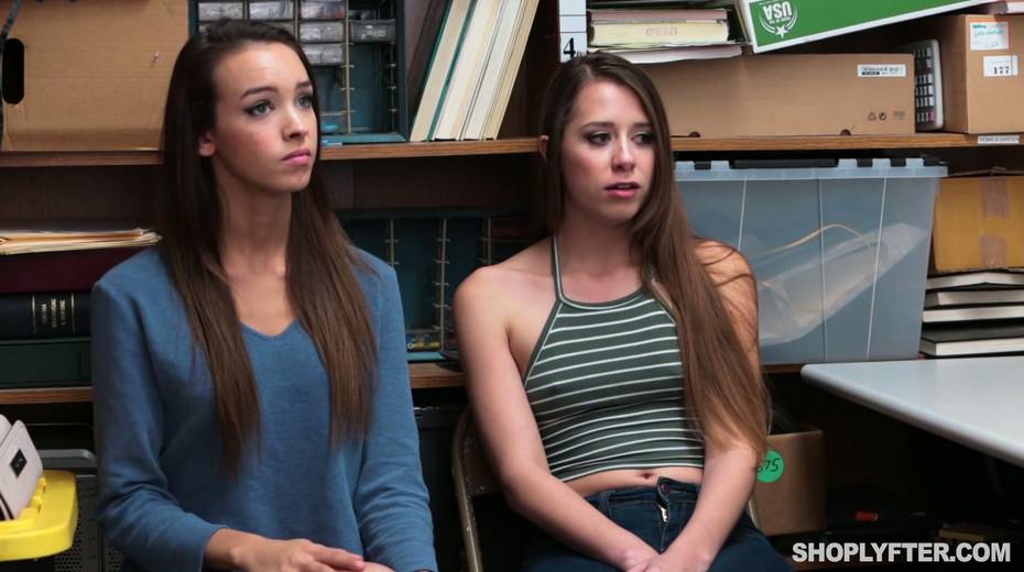 Shoplifting chicks get their pussies fucked by kinky and perverted policemen in the back room - 2. pic